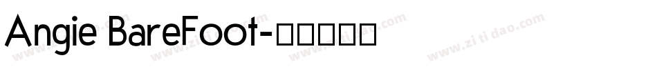 Angie BareFoot字体转换